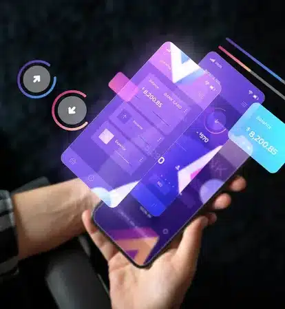 Mobile app UI UX design with clean user interface